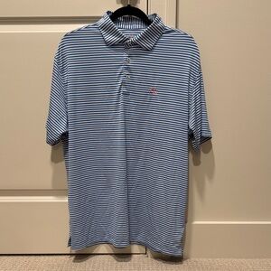Blue Striped Polo Shirt - Rhoback